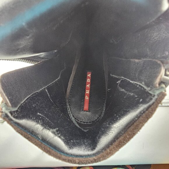 Prada Brown Suede Combat Ankle Boots Size 6.5 - Picture 3 of 13